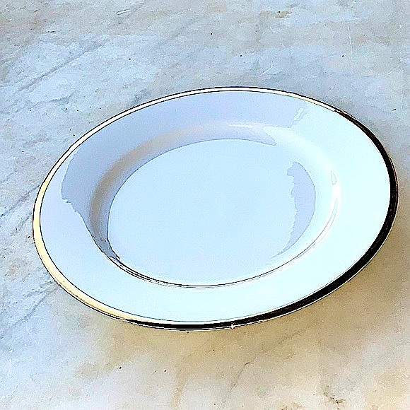 10 STRAWBERRY STREET DINNER PLATE GOLD BAND 10 3/8TH INCH ROUND - Picture 3 of 6